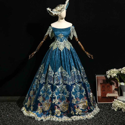 Customized Women Renaissance Victorian Party Dresses Baroque Historical Theater Masquerade Gowns