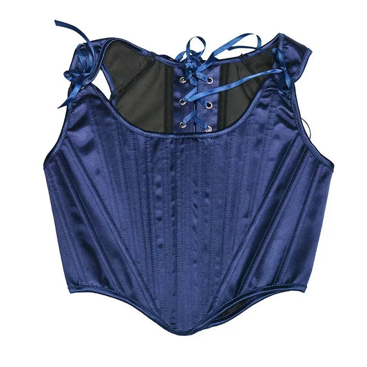 Lolita Tanks Corset Sexy Slimming Bandage Shapewear Women Evening Party Elegant Retro Bustier Top Streetwear Woman Clothes