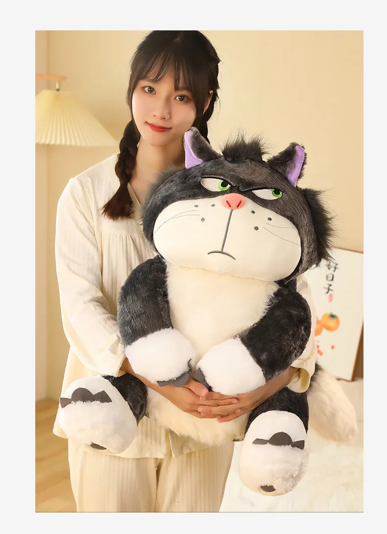 15-35cm Kawaii Cinderella Lucifer Cat Plush Toys Soft Anime Cartoon Princess Kids Stuffed Animals Doll Children's Birthday Gifts SS69