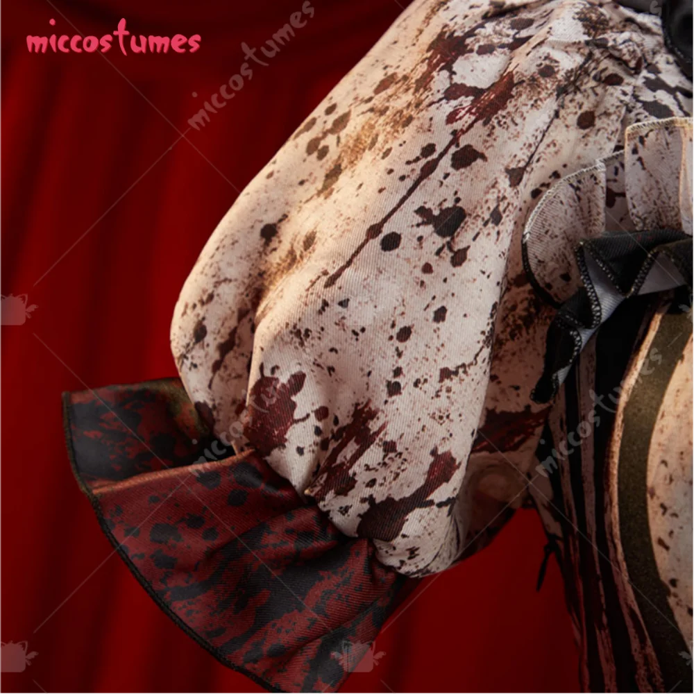 【Ready for Ship】Miccostumes Women's Vintage Dark Clown Dress Set for Halloween Joker Cosplay Costume