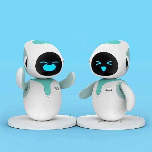 Duo Pack Eilik Smart Robot AI Artificial Intelligence Robots Accompany Lovely Children and Adults Desktop ai Pets 2pcs/set SS69 448.69 Two Blue