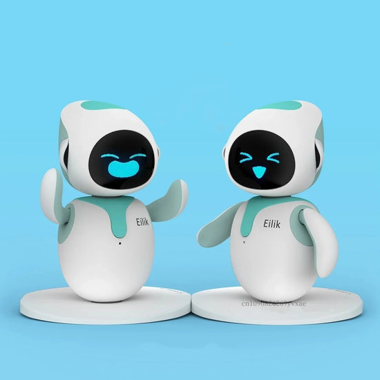 Duo Pack Eilik Smart Robot AI Artificial Intelligence Robots Accompany Lovely Children and Adults Desktop ai Pets 2pcs/set SS69 448.69 Two Blue