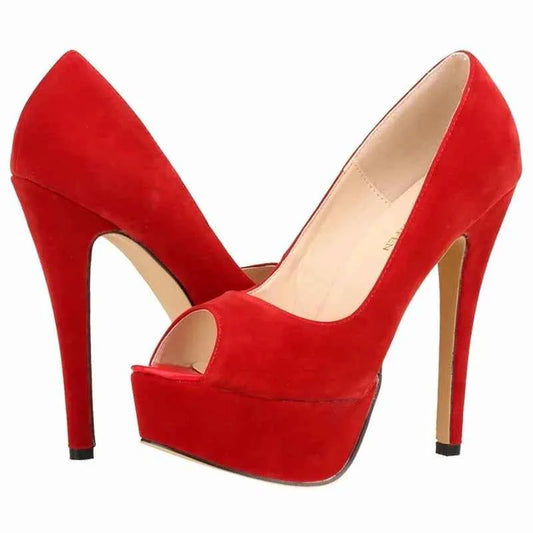 Women Platform Sandals Stilettos Sexy Stripper Pole Dance High Heels Pumps Peep Toe Ladies Nighclub Party Black Wedding Shoes