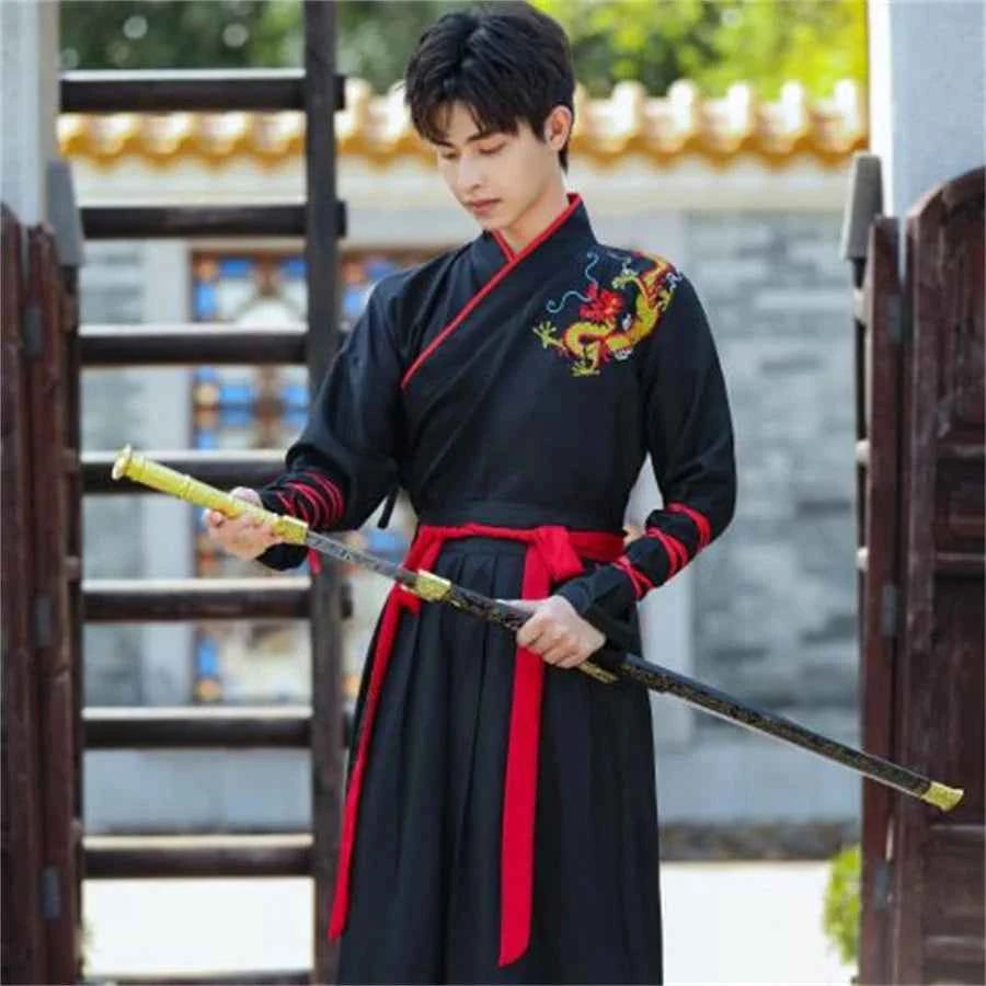 Japanese Vintage Kimono Samurai Cosplay Clothing Woman Man Chiinese Hanfu Crane Embroidery Cardigan Yukata Full Sleeve Retro