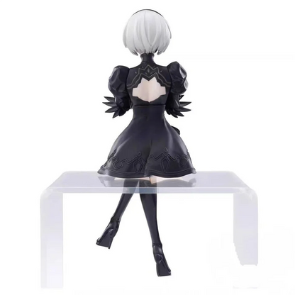 Nier Automata 2B A2 9S Sitting Position Game Figure Mechanical Lifeform Statue Collection Desktop Decoration  Toys Gifts SS69