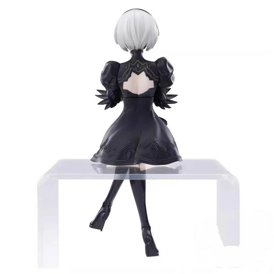 Nier Automata 2B A2 9S Sitting Position Game Figure Mechanical Lifeform Statue Collection Desktop Decoration  Toys Gifts SS69