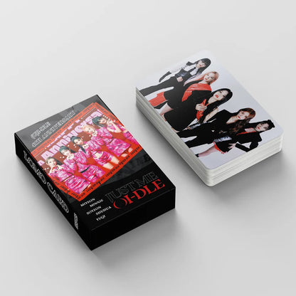 KPOP 55cards/set (G) I-DLE Album Card I FEEL Album GIDLE Ye Shuhua MINNIE Printed Photo Card LOMO Card Gift For Girls Collection SS69