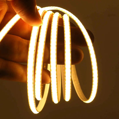 DC 5V USB COB Strip 3MM 5MM 8MM White/Pink/Red/White/Yellow/Yellow/Ice Blue/Green Flexible Ribbon Rope Home Decor TV Backlight