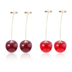 Anime JoJos Bizarre Adventure Earrings Kakyoin Noriaki Cherry Drop Earrings For Women Men Cosplay Ear Clip Jewelry Gift