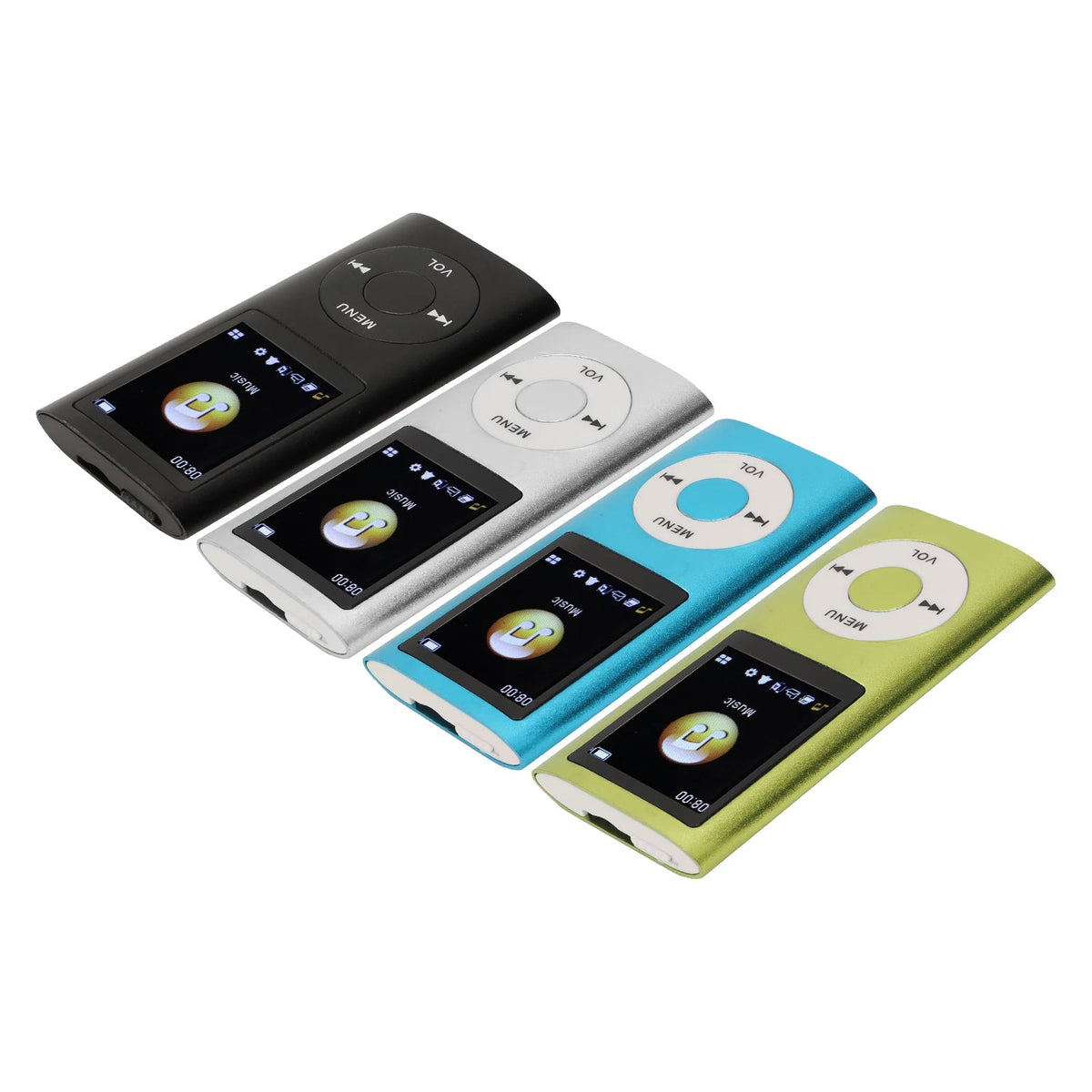 MP3 Player Stylish Multifunctional Lossless Sound Slim 1.8 Inch LCD Screen Portable MP3 Music Player SS69