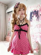 Y2k Japanese Vintage Lolita Style Short Party Skirts Women Gothic Leopard Print Mini Skirts Streetwear Harajuku Punk Skirt Chic