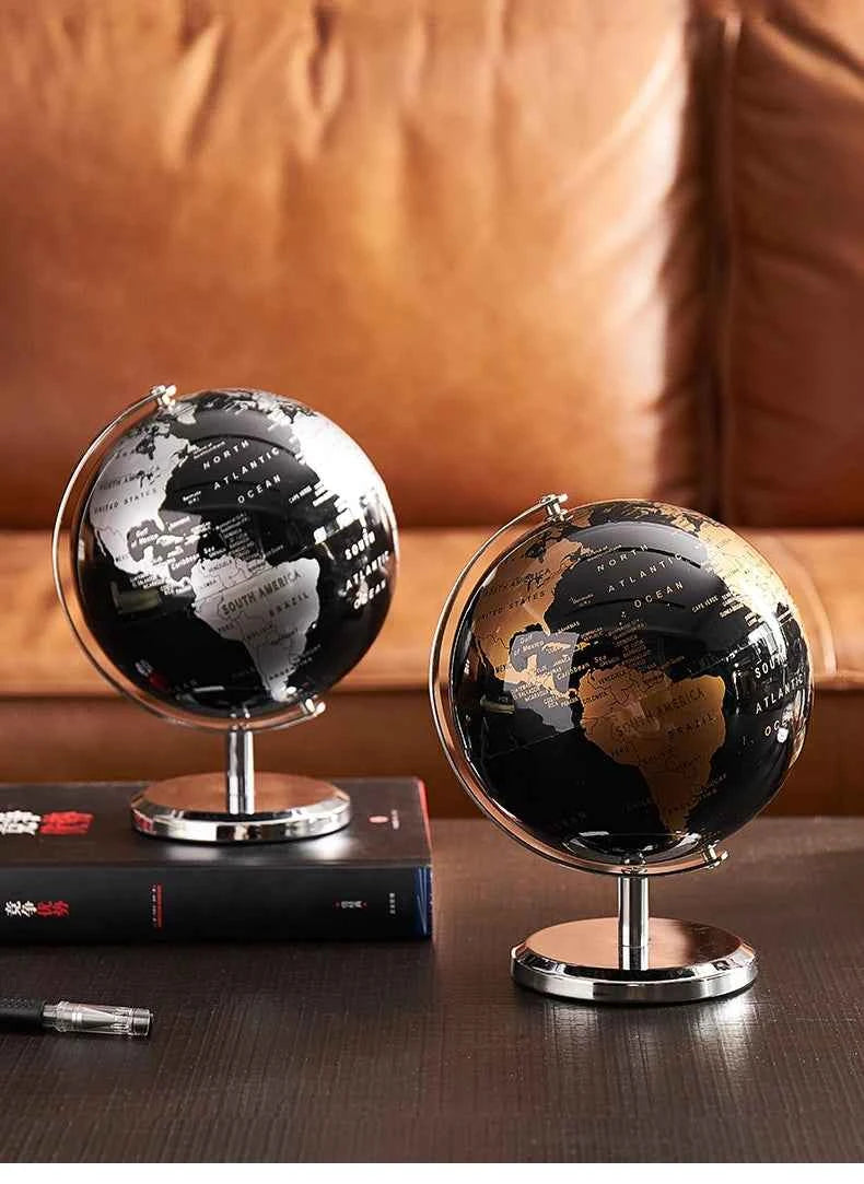 Home Decor Accessories Retro World Globe Modern Learning World Map Globe Kids Study Desk Decor Globe Geography Kids Education