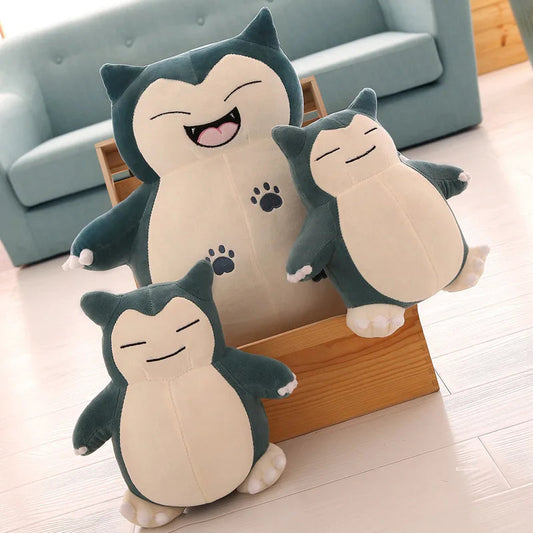 30/200cm Huge Pokemon Snorlax Anime Plush Toys Big Pokémon Plushie Kawaii Semi-finished Leather Holster Pillow Gift for Children SS69