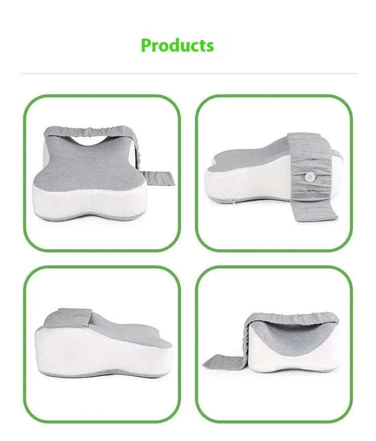 Orthopedic Slow Rebound Memory Cotton Clamp Leg Pillow Maternity Foot Pillow Strap Adjustable Side Sleeping Knee Leg Pillow