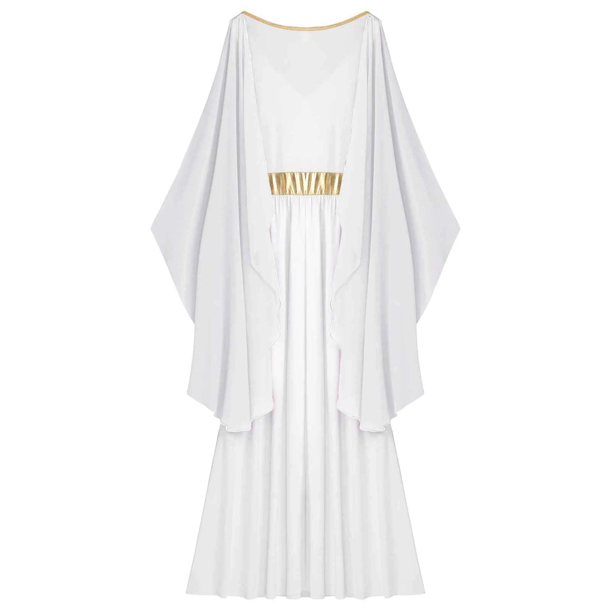 Womens Ancient Greek Princess Dress Goddesses Toga Costume for Halloween Carnival Party Deity Queen Cosplay Chiffon Robe Gown