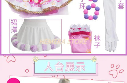 In Stock Anime LoveLive Cat Twin Tail Arcade Game 9 Characters Cosplay Costume Tojo Nozomi Nico Honoka Umi Rin Maki Eli Full Set - SS69