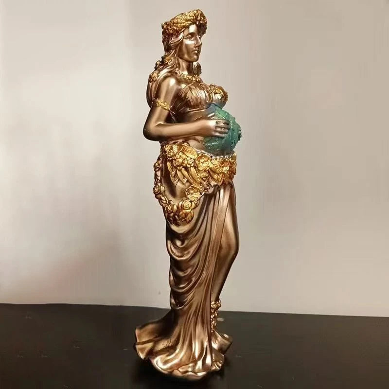 Mother Earth Gaia Resin Sculpture 22cm Greek Mythology Figurine