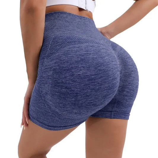 Women Yoga Shorts High Waist Butt Lifting Workout Fitness Tights Tummy Control Gym Running Stretched Pants Casual Sportswear SS69