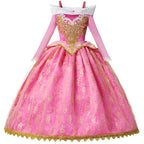 YOFEEL Girls Aurora Princess Dress Sleeveless Lace Ball Gown