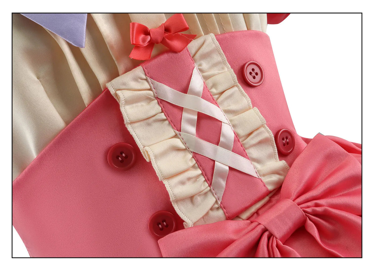 Lily Barrier Identity V Cheerleader Costume Pink Women's Uniform
