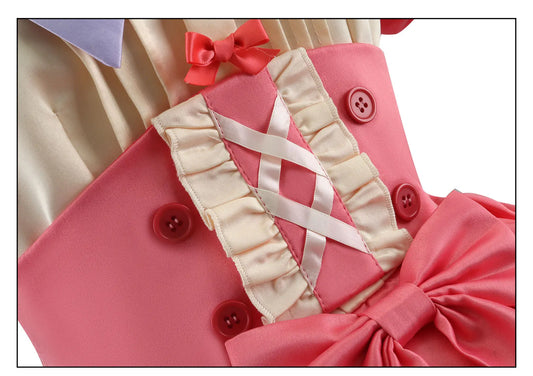 Lily Barrier Identity V Cheerleader Cosplay Costume Pink Women's Uniform