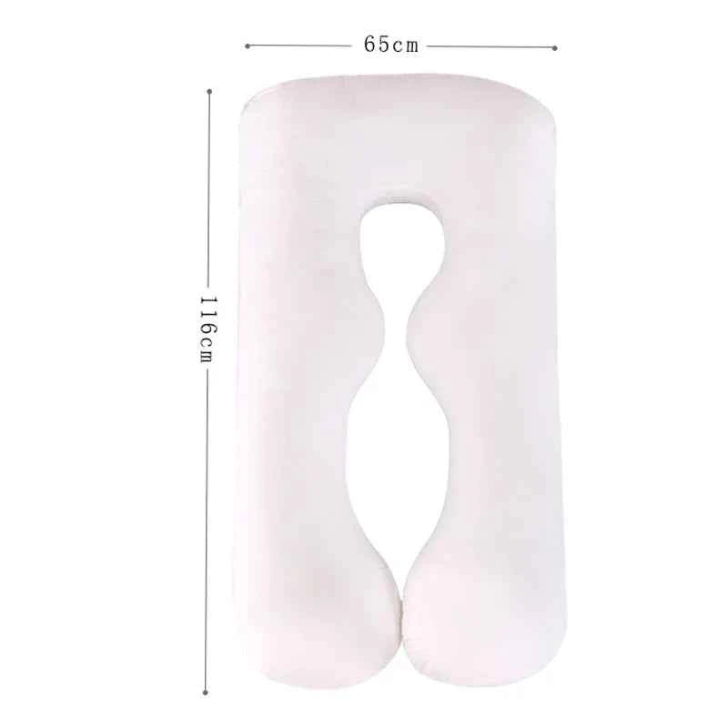 Soft Fleece Pregnant Pillow Gravida U Type Lumbar Pillow Multi Function Side Protect Cushion for Pregnancy Women Dropshipping