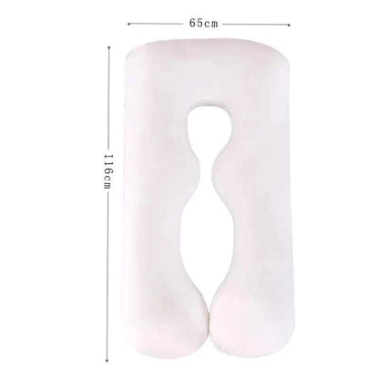 Soft Fleece Pregnant Pillow Gravida U Type Lumbar Pillow Multi Function Side Protect Cushion for Pregnancy Women Dropshipping