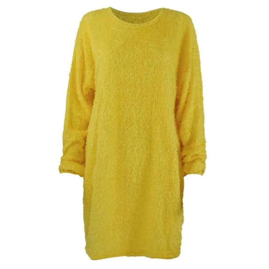 Women Winter Sweater Knit Crewneck Warm Long Sleeve Casual Sweatshirts Dress Elegant Women'S Dresses For Party Vestidos Mujer
