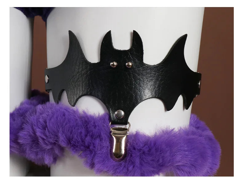 Gengar Anime Cosplay Bodysuit with Hood and Tail