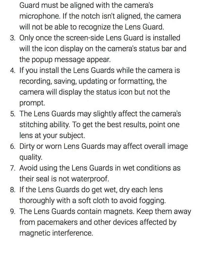 Insta360 X5 Lens Guard Protector Standard or Premium Tempered Glass For Insta 360 X5 Original Accessories
