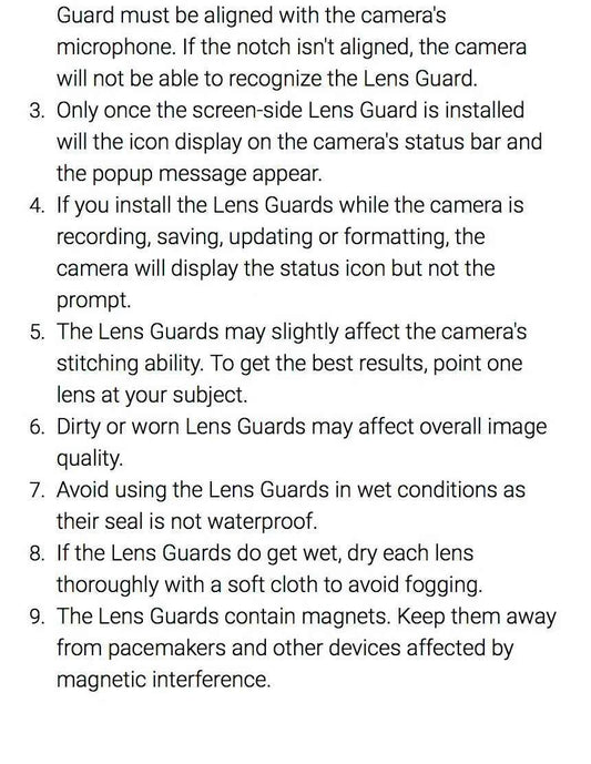 Insta360 X5 Lens Guard Protector Standard or Premium Tempered Glass For Insta 360 X5 Original Accessories
