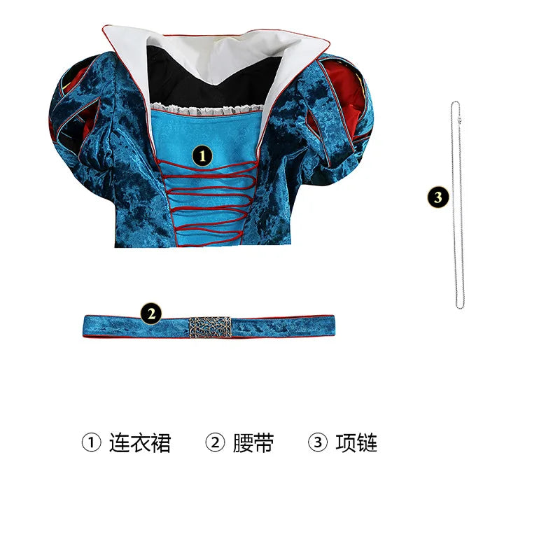 New Movies of 2025 Snow White cosplay Costume Adult and Child Sizes Fairy Tale Sweet Princess Dress Halloween Ball Woman Uniform - SS69
