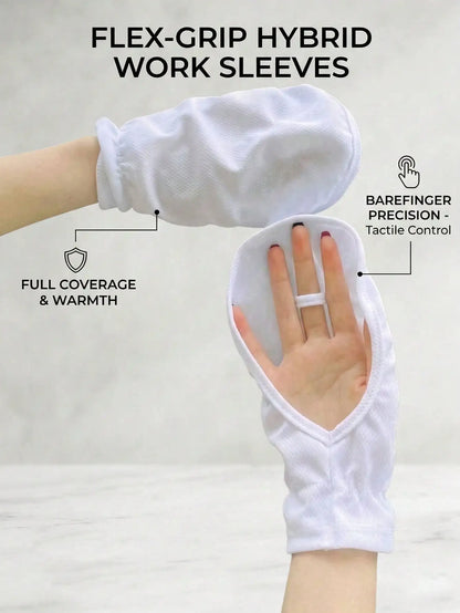 1 Pair Summer Driving Arm Sleeves (Loose Version), Breathable Cooling Sleeve Covers, Available In Gray/Blue/Pink/Black/White, Sun Protection Fingerless Gloves, Loose Fit For Women Driving, Cycling, Car Accessories, Car Sun Pr