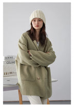 CHIC VEN Women's Wool Blend Double-Breasted Coat