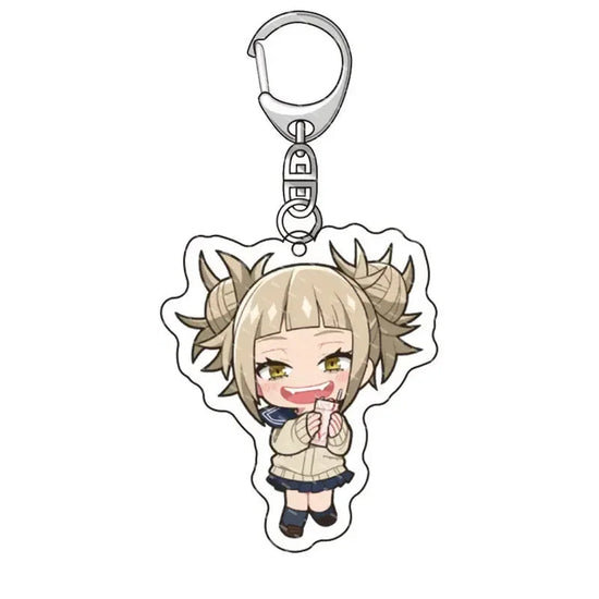 Fashion Anime College Keychain Cartoon Character Double Sided Acrylic Key Chain Fans Collection Jewlry Gift SS69