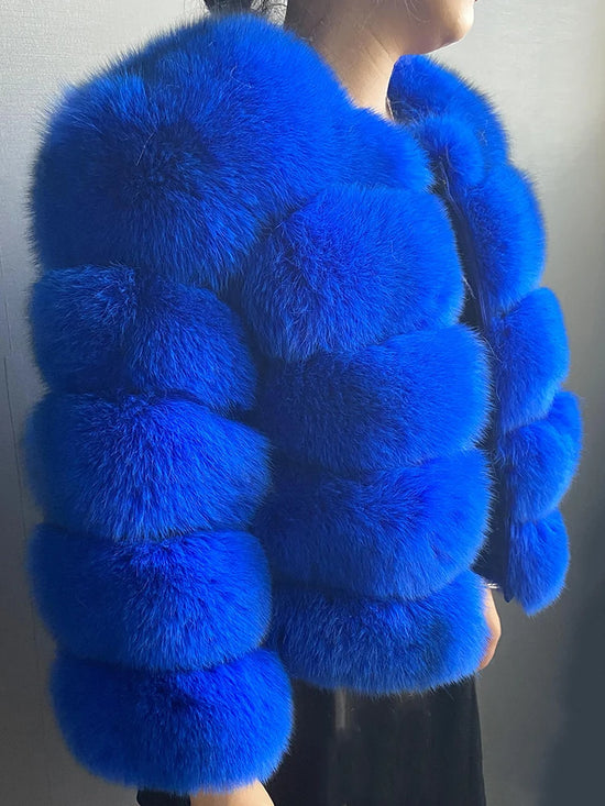 Winter Women's Cold Coat Top Fox Jackets For Women clothing Natural Real fox Fur Jacket Coats For Women Fur Jacket In Promotion