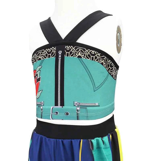 Kpop Demon Hunter Costume Rumi Halloween Cosplay Hot Girls Show Costume Black Shiny Set Halloween Girls Anime  clothing