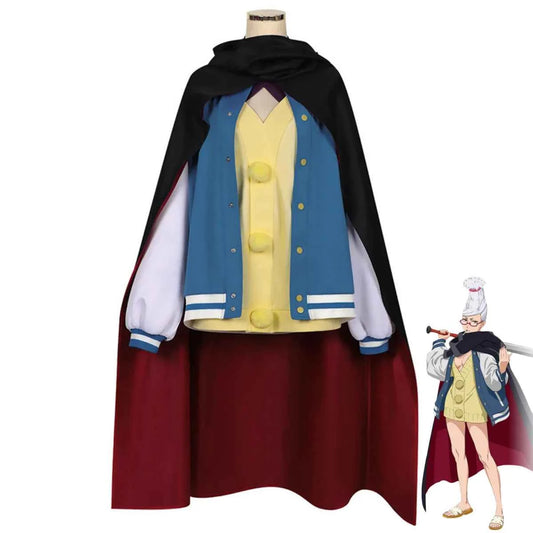 Anime Dan Da Ken Seiko Ayase Cosplay Costume Dandadan Blue Baseball Uniform Coat Black Cloak Skirt Wig Woman Sexy Carnival Suit