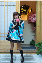 Traditional Japanese Kimono Dress for Women - Printed Pink
