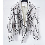 vintage Leather  y2k  Jacket Skull Jacket Punk Jacket  gothic Leather gothic clothes y2k fashion y2k clothes  harajuku Jacket SS69
