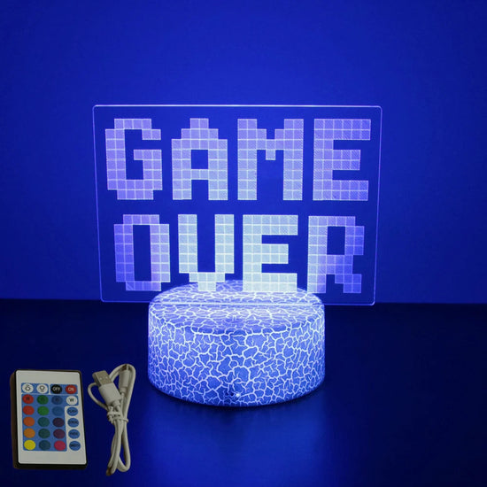 NEON GAMER 3D Lamp LED Night Light Gaming Setup RGB Children's Lamps Gamer Room Decoration Bedroom Table Lamp Personalized Gifts SS69 14.69 Cr16-Gaming 07