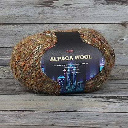 Nine-colored Bird, Seven-colored Alpaca Wool Self-knitting Scarf, Yarn Ball, Handmade Knitting, DIY Medium-thick Sweater and Coa SS69 12.69 12