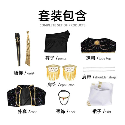 SS69 Anime Girl Group Cosplay Costume - Polyester Top and Pants Set