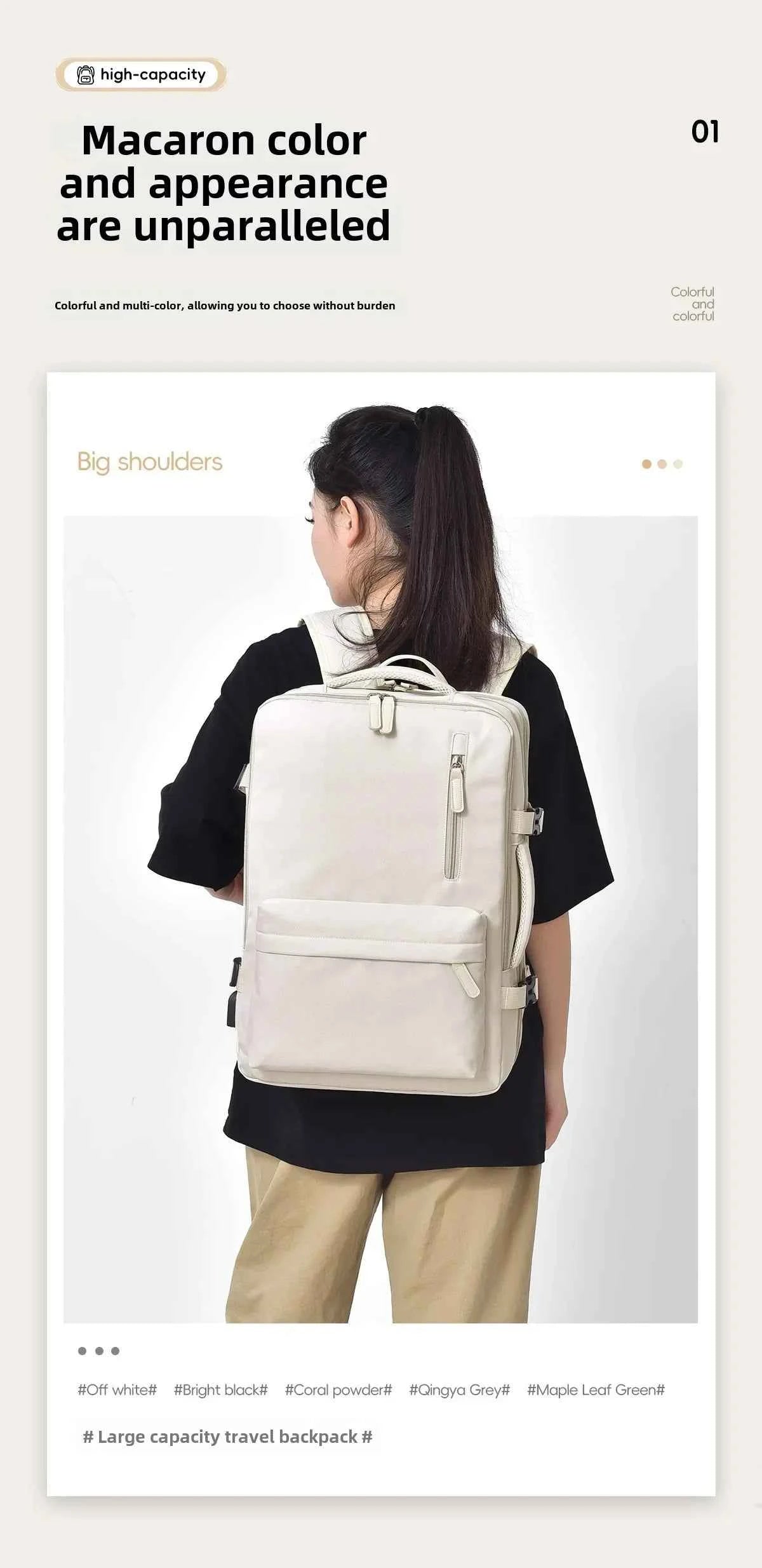 Backpack 45x30x25 Airplane, Cabin Hand Luggage Backpack, Laptop Backpack for Aeroplane Travel, School Backpack, Men Women's Bag