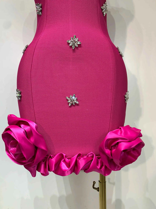 Women Sexy Square Collar Sparkly Rhinestone Bodycon Mini Bandage Dress Celebrate Evening Party Elegant Luxury Birthday Dress