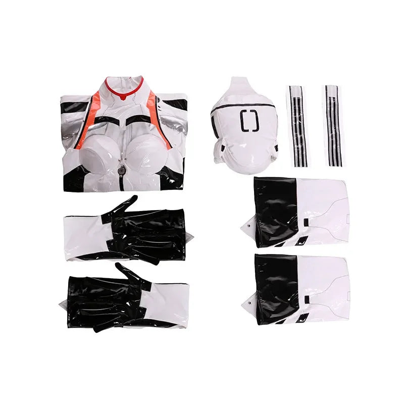 Ayanami Rei Anime Cosplay Costume Set with Shoulder Armor