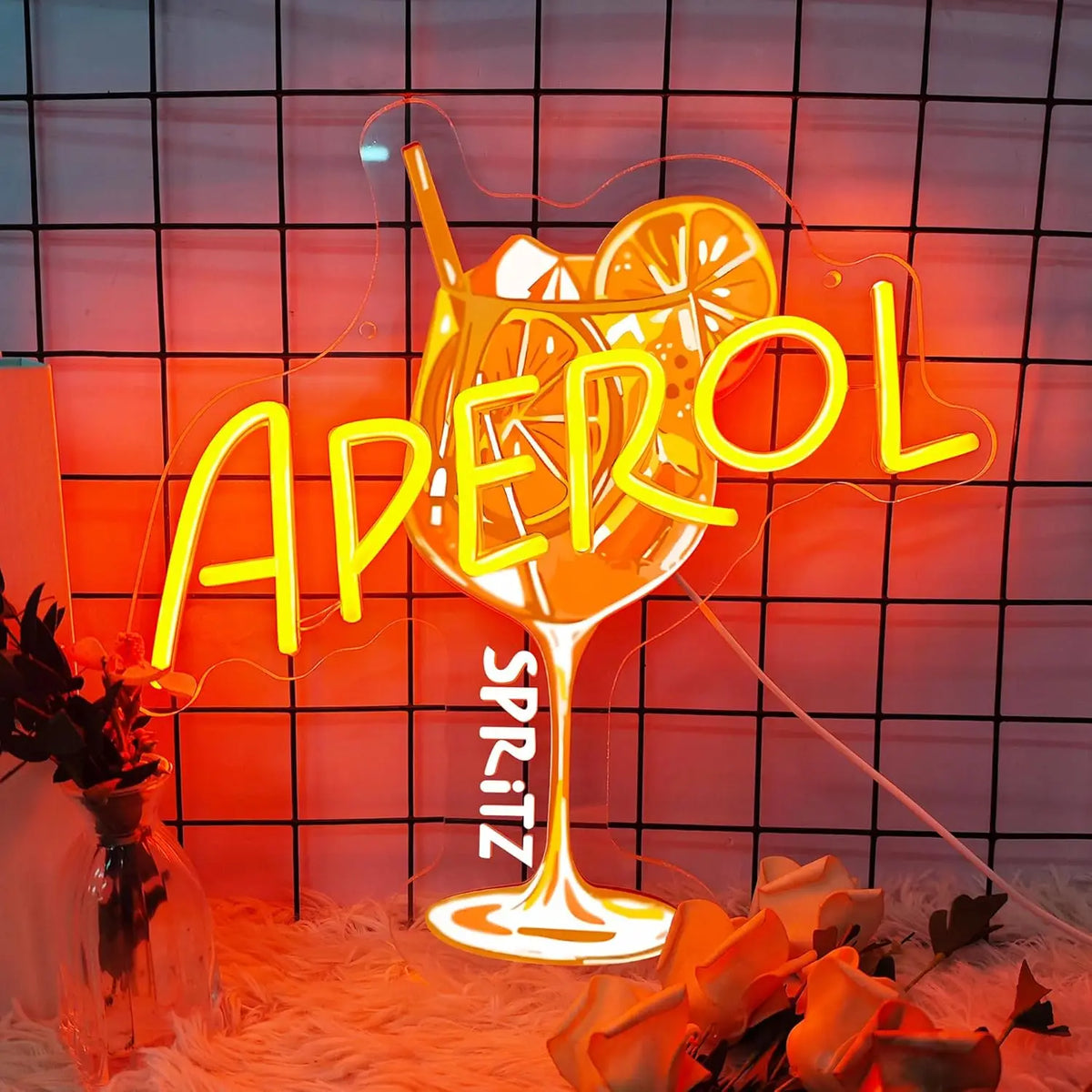 Aperol Spritz LED Neon Sign - Dimmable USB Wall Decor