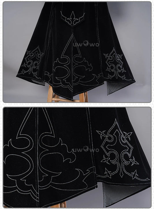 UWOWO 2B Cosplay Costume Dress - Synthetic Game Character Outfit for Adults