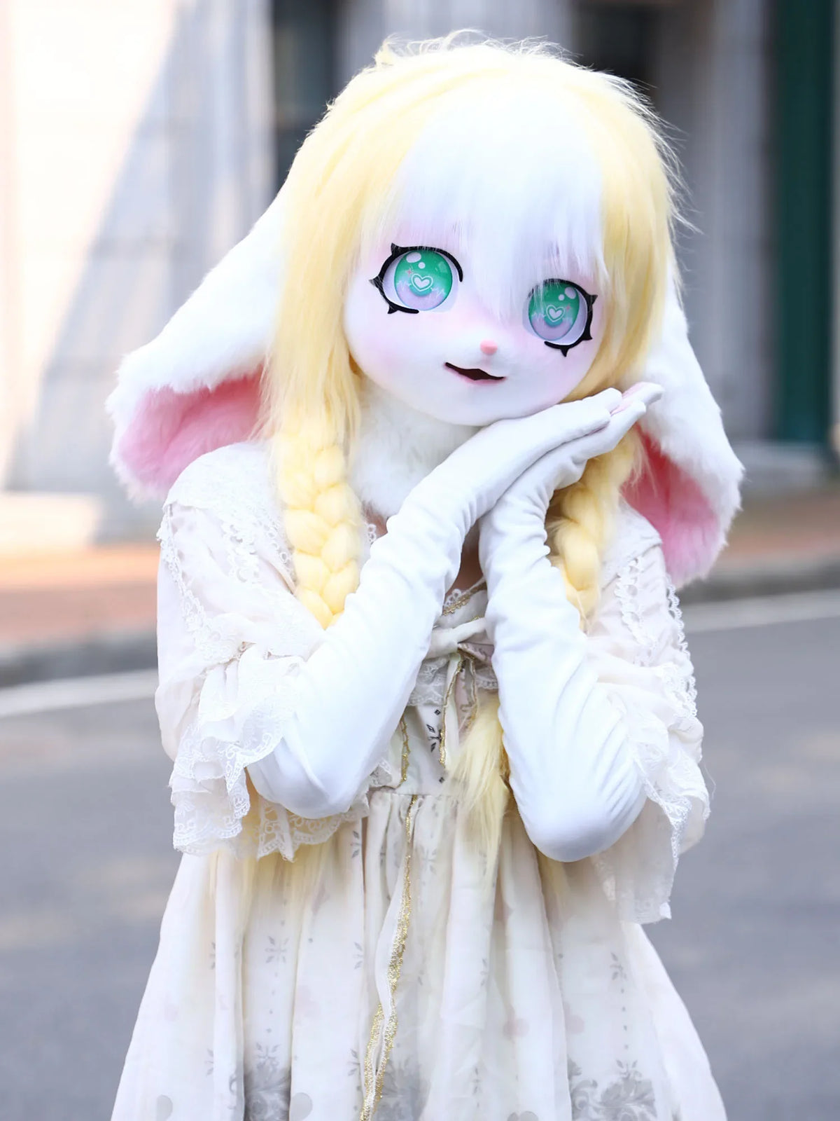 Kig Furry Mask Plastic Headbase for Adult Cosplay Costume