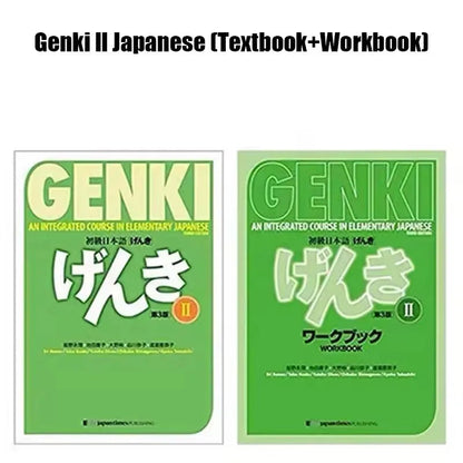 Genki 3rd Edition learn japanese Textbook workbook answer An Integrated Course In Elementary Japanese and english Learning Book SS69 85.69 2 Book Part 2